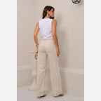 CALÇA WIDE LEG NATURAL LINHO 1158006C REVANCHE