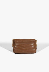 BOLSA PEQUENA TIRACOLO MATELASSÊ MARROM S 50010 0886 0002 SCHUTZ