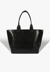 BOLSA SHOPPING NAY CROCO PRETA S 50015 0839 0001 SCHUTZ