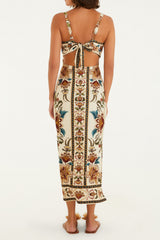 VESTIDO MIDI JARDIM MAJESTOSO 347558 FARM RIO