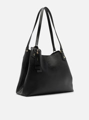 BOLSA HOBO PRETA GRANDE BAG CHARM TAG A 50021 0963 0001 AREZZO