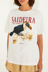 BLUSA T-SHIRT MEDIA SAIDERA 348439 FARM RIO