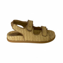 SANDÁLIA PAPETE BEGE TRAMADA A 11903 0019 0001 AREZZO