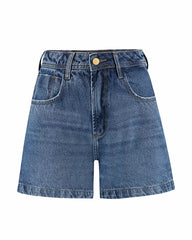 SHORTS JEANS ESCURO MOM DESTROYER 10099359S ALCANCE