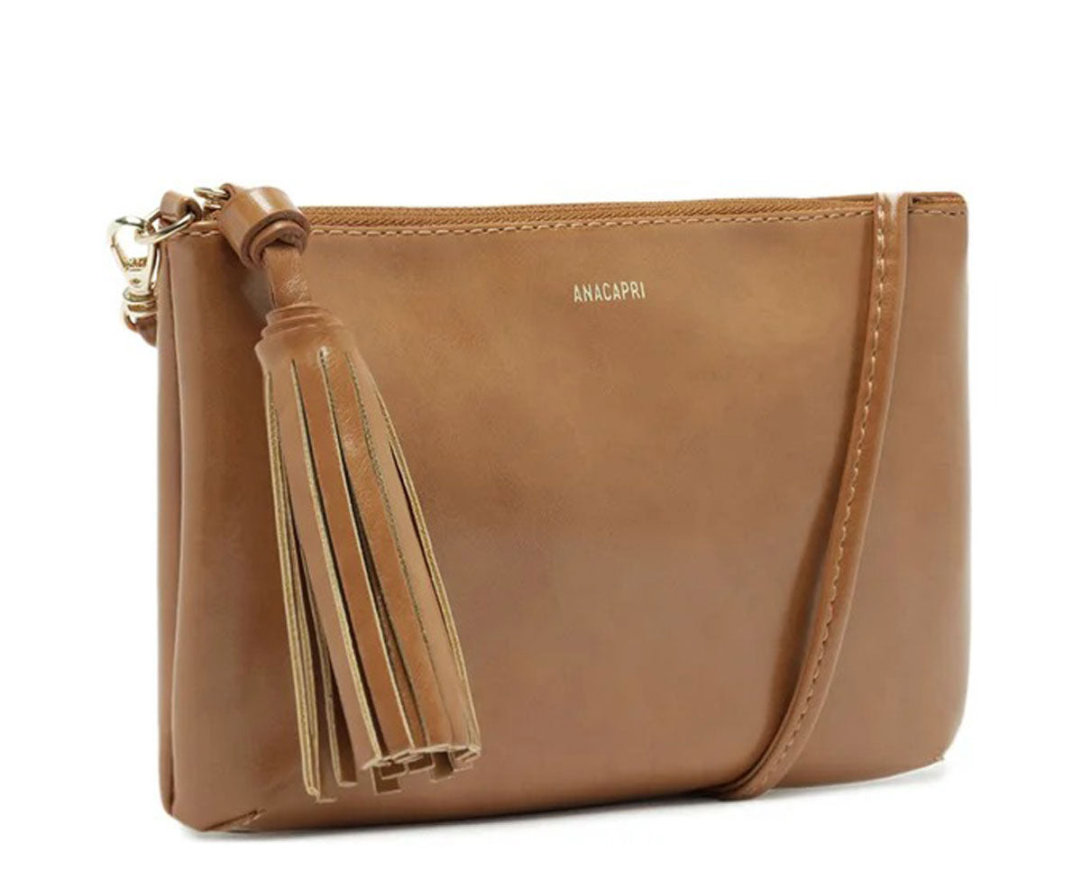 BOLSA TIRACOLO MÉDIA TASSEL MARROM C 50016 1966 0002 ANACAPRI Imagem secundária do produto