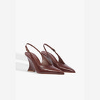 SCARPIN SLINGBACK SIENA COURO MARROM S 22484 0004 0020 SCHUTZ