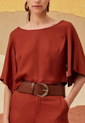 BLUSA QUADRADINHA MANGA KIMONO LISA 103862 CACAY