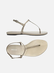 SANDÁLIA RASTEIRA PRATA SLIM BICO REDONDO A 03274 0012 0100 AREZZO
