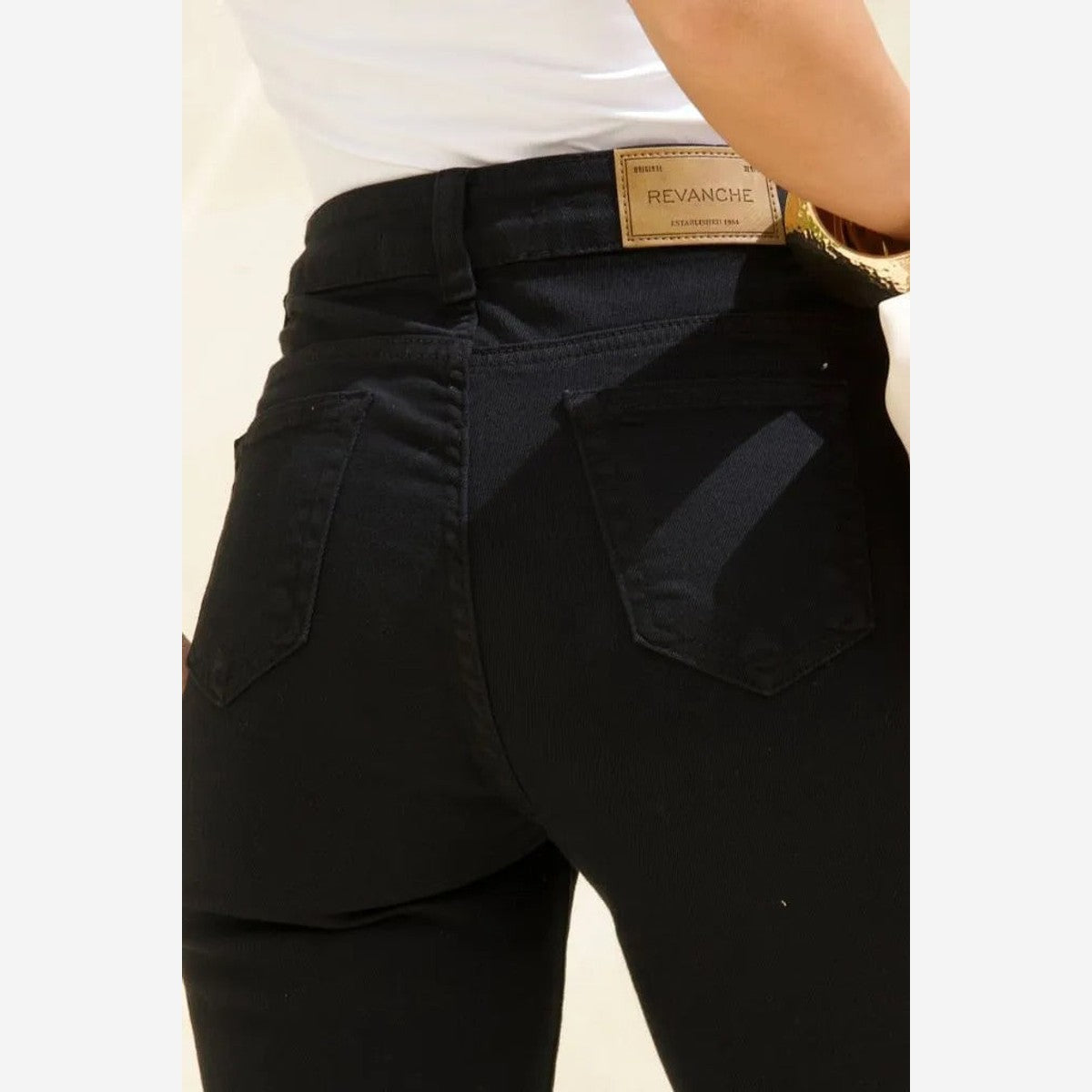 CALÇA SARJA RETA BARRA NORMAL CAFEM00298 REVANCHE