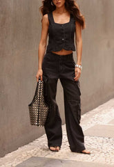 CALÇA JEANS CARGO URBAN 9453 ALCANCE