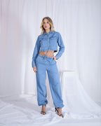 Calça Feminina Alcance ref. JEANS PARACHUTE - VintedoisK