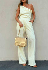 BLUSA TOP UM OMBRO BABADOS 8807 ALCANCE