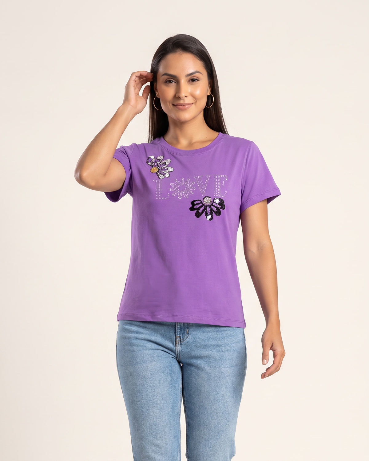 BLUSA T-SHIRT LOVE 1318601 COLOR FULL