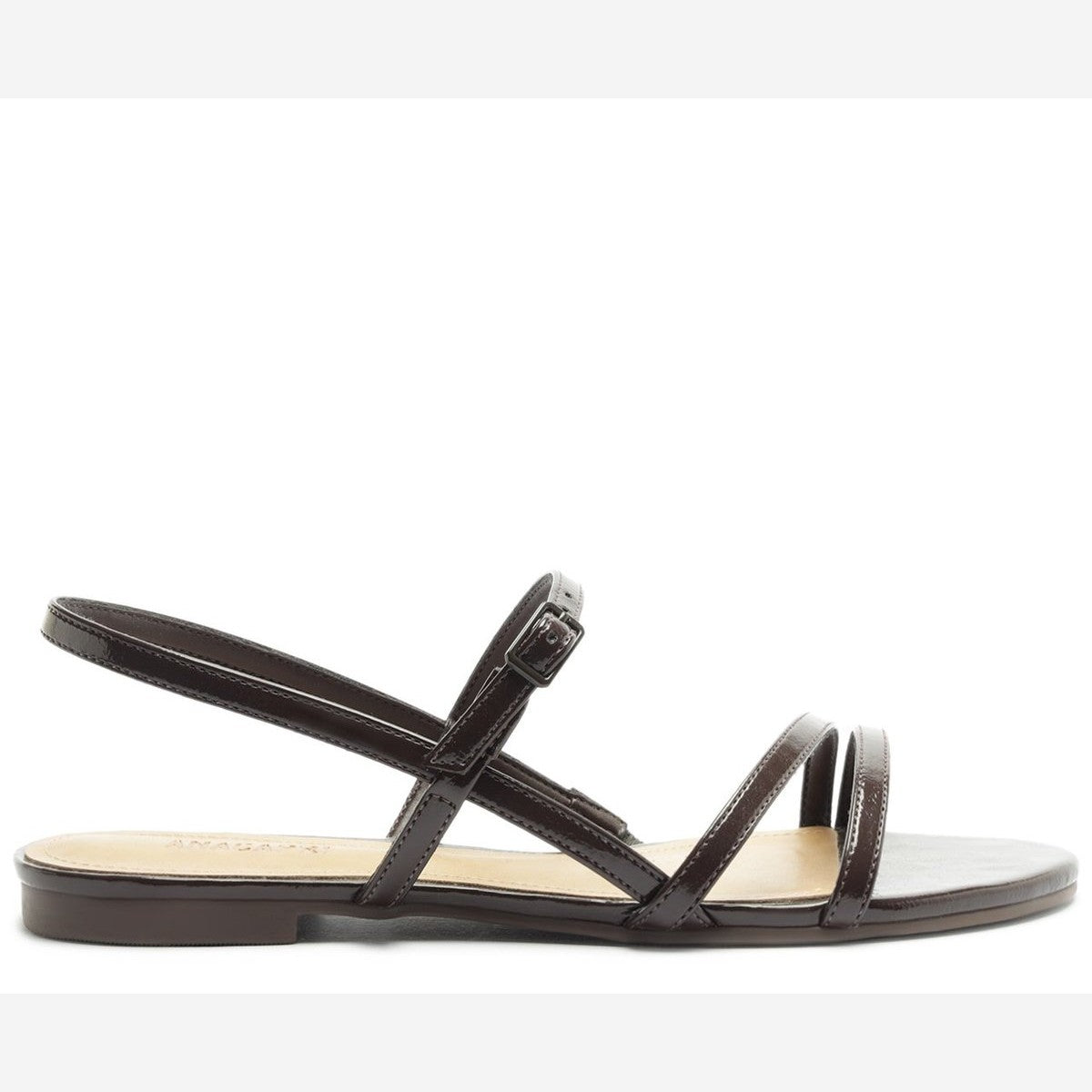 SANDÁLIA RASTEIRA SLINGBACK MULTITIRAS MARROM C 30295 0069 0001 ANACAPRI
