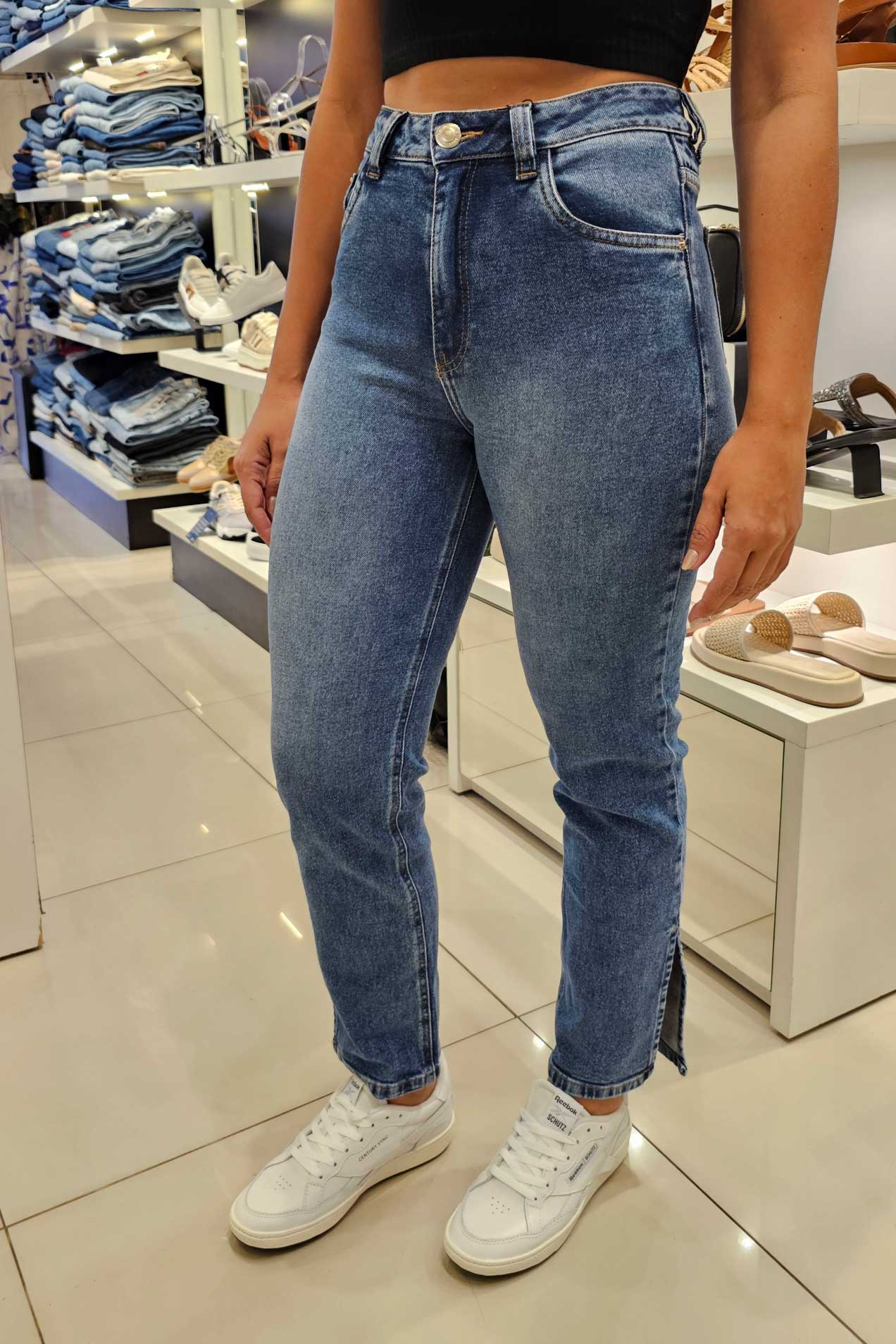Calça Feminina REVANCHE ref. JEANS MOM - VintedoisK