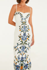VESTIDO MIDI FLORAL PENELOPE 347533 FARM RIO