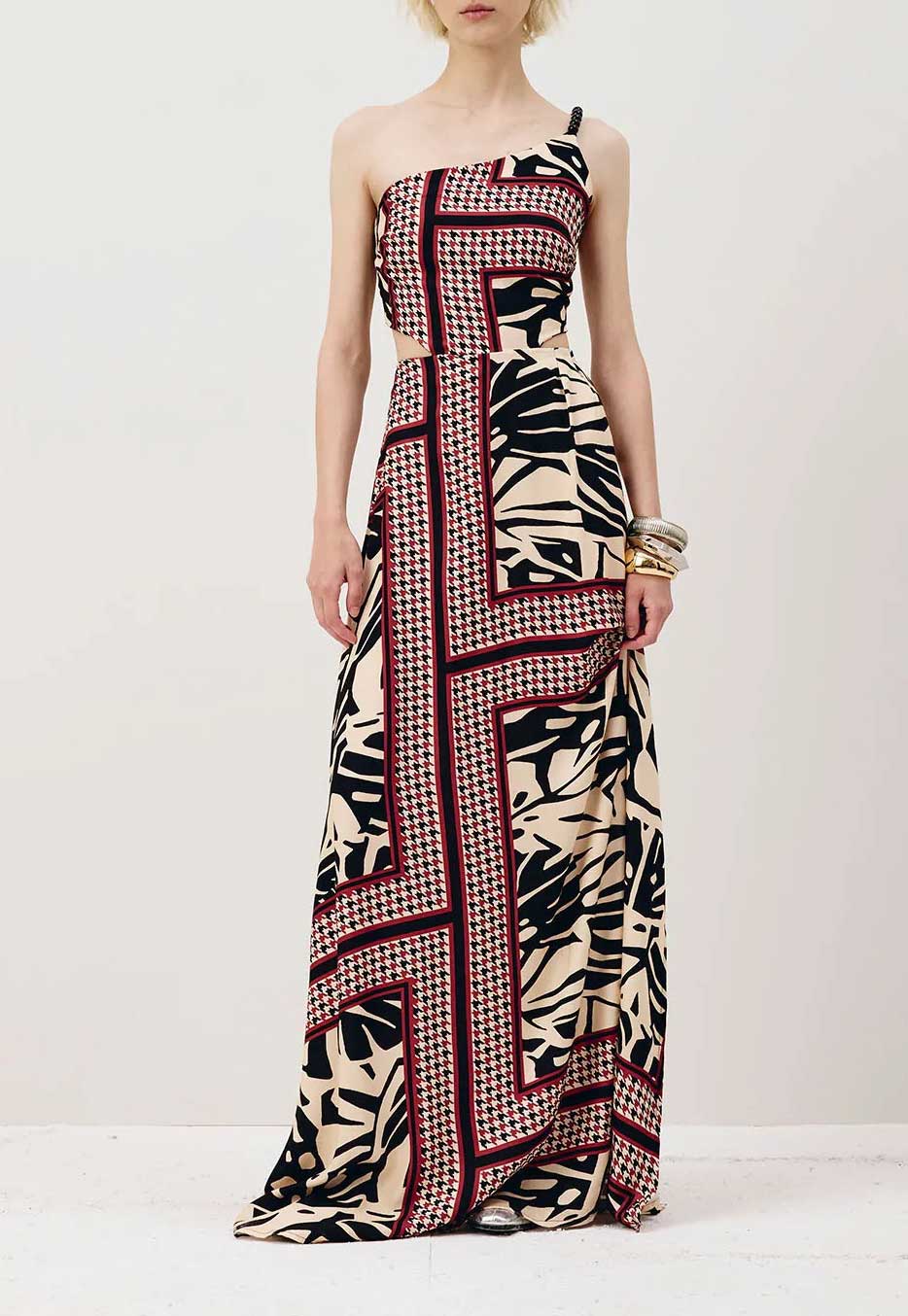 VESTIDO UMA ALÇA PONTEIRA BOLINHA 104657 CACAY