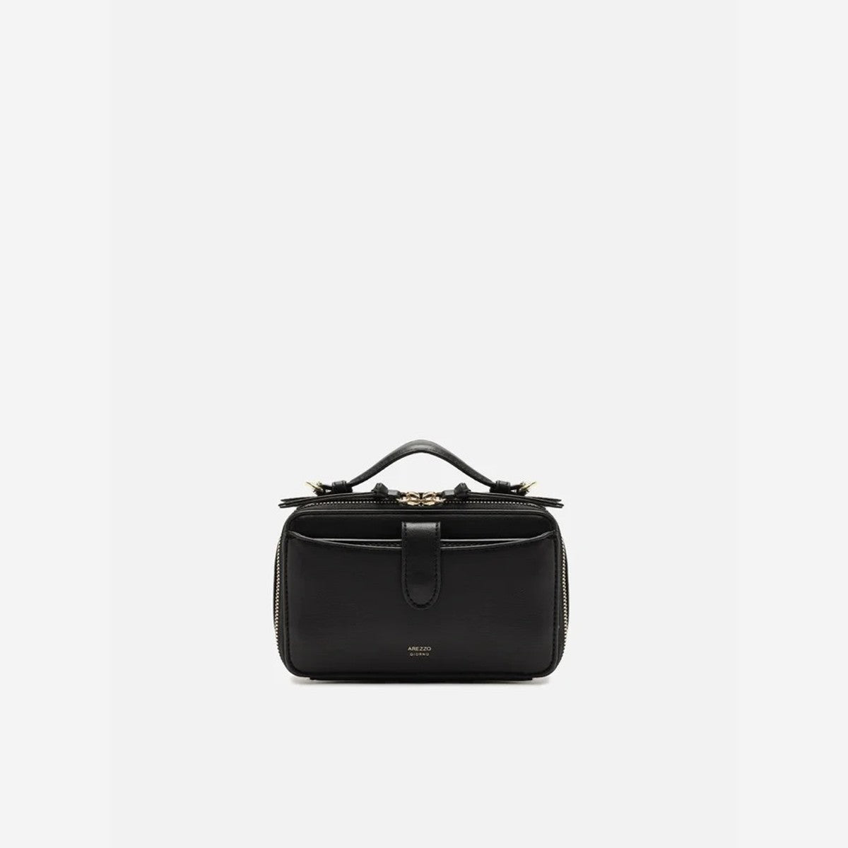BOLSA TIRACOLO PRETA PEQUENA BOLSO DUPLO A 57100 2436 0001 AREZZO