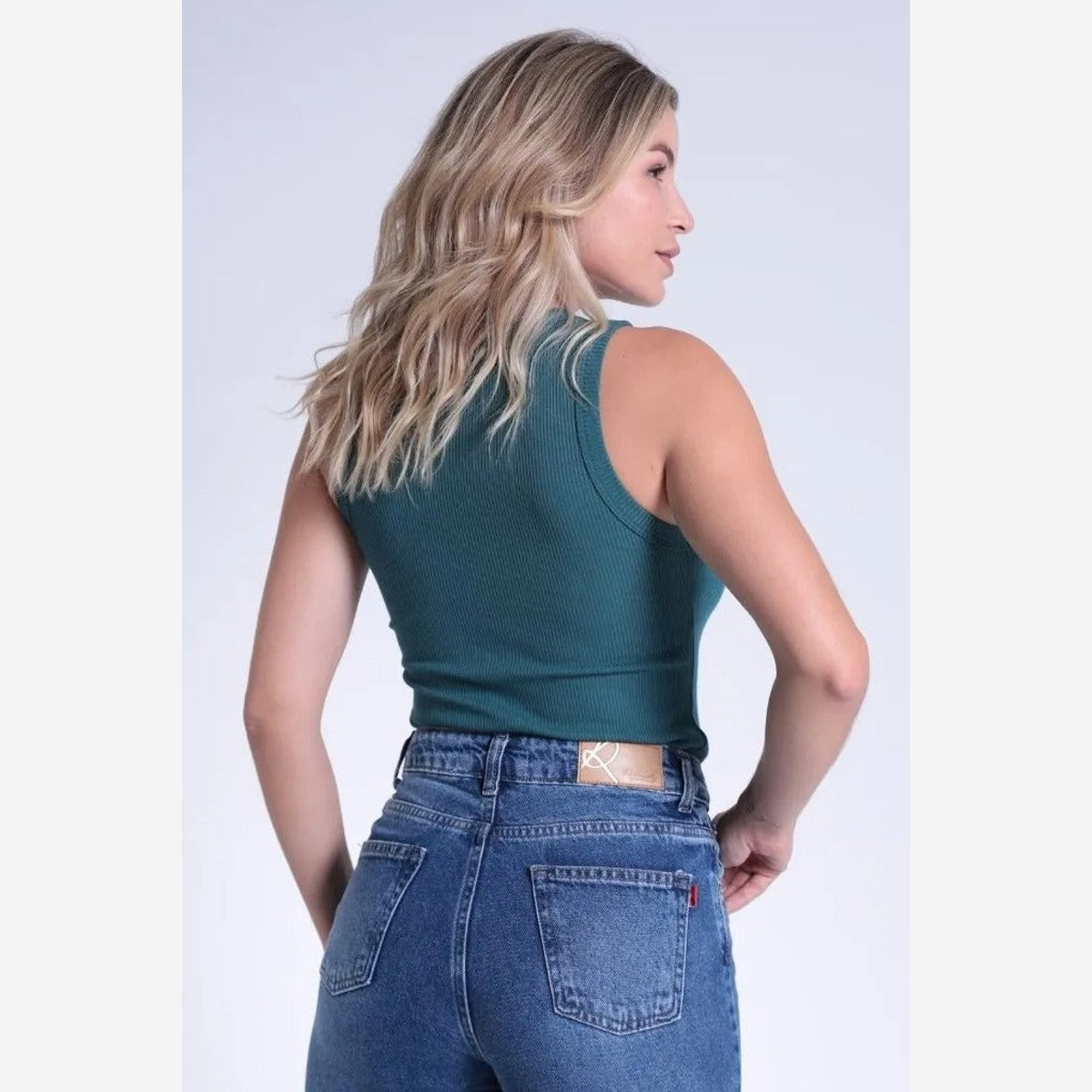 BLUSA REGATA BASICA CANELADA BRASIL BLFEM00195 REVANCHE