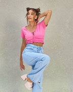 Calça Feminina Alcance ref. JEANS CLARA - VintedoisK