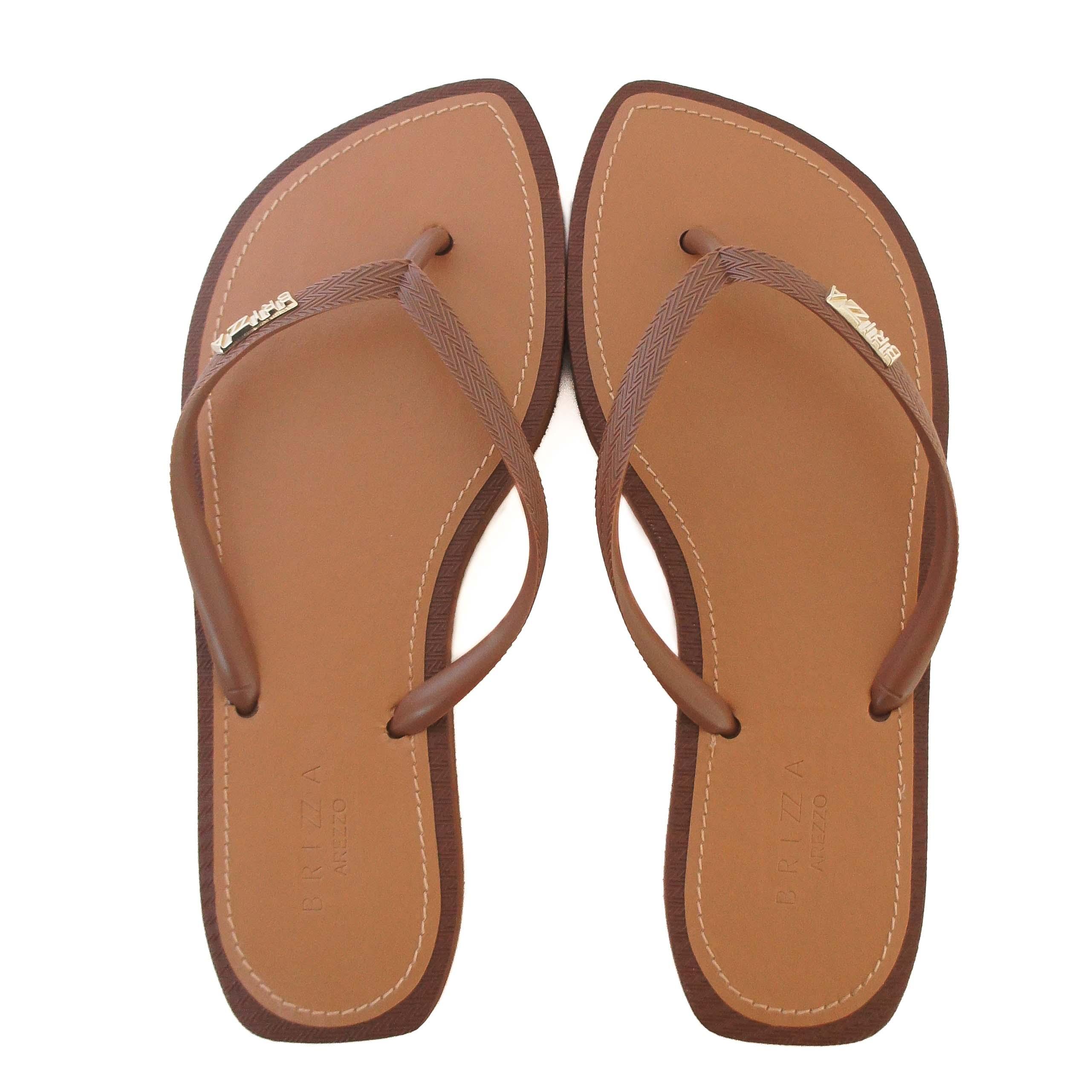 CHINELO DE DEDO MARROM ESCURO RECOURO FLASH BRIZZA Z 19062 0002 0020 BRIZZA - Vintedoisk