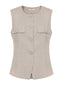 Blusa colete alfaiataria maquinetada 413125 Skenn feminina vista frontal