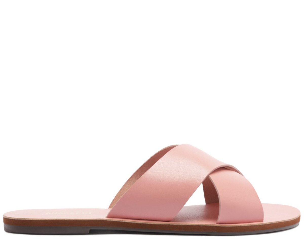 RASTEIRA TIRAS CRUZADAS COURO ROSA C 30014 0004 0286 ANACAPRI Imagem secundária do produto