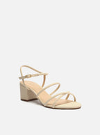 Sandália Feminina AREZZO ref. OFF-WHITE SALTO - VintedoisK