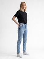 CALCA MOM JEANS FEM BARRA NORMAL CAFEM00557 REVANCHE