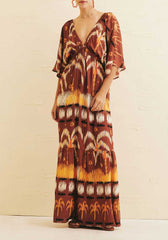 VESTIDO LONGO BABADO 102823 CACAY