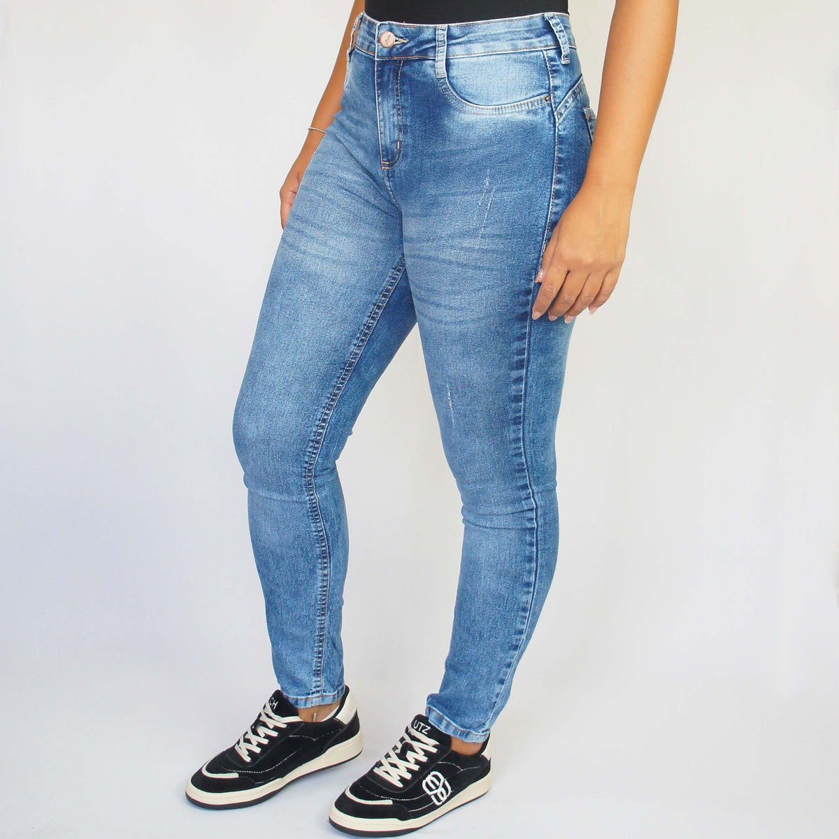 CALÇA JEANS SKINNY BUTTON BSP3401 4 1BH BOKKER