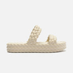 Sandália Feminina BRIZZA ref. BRANCA FLATFORM - VintedoisK
