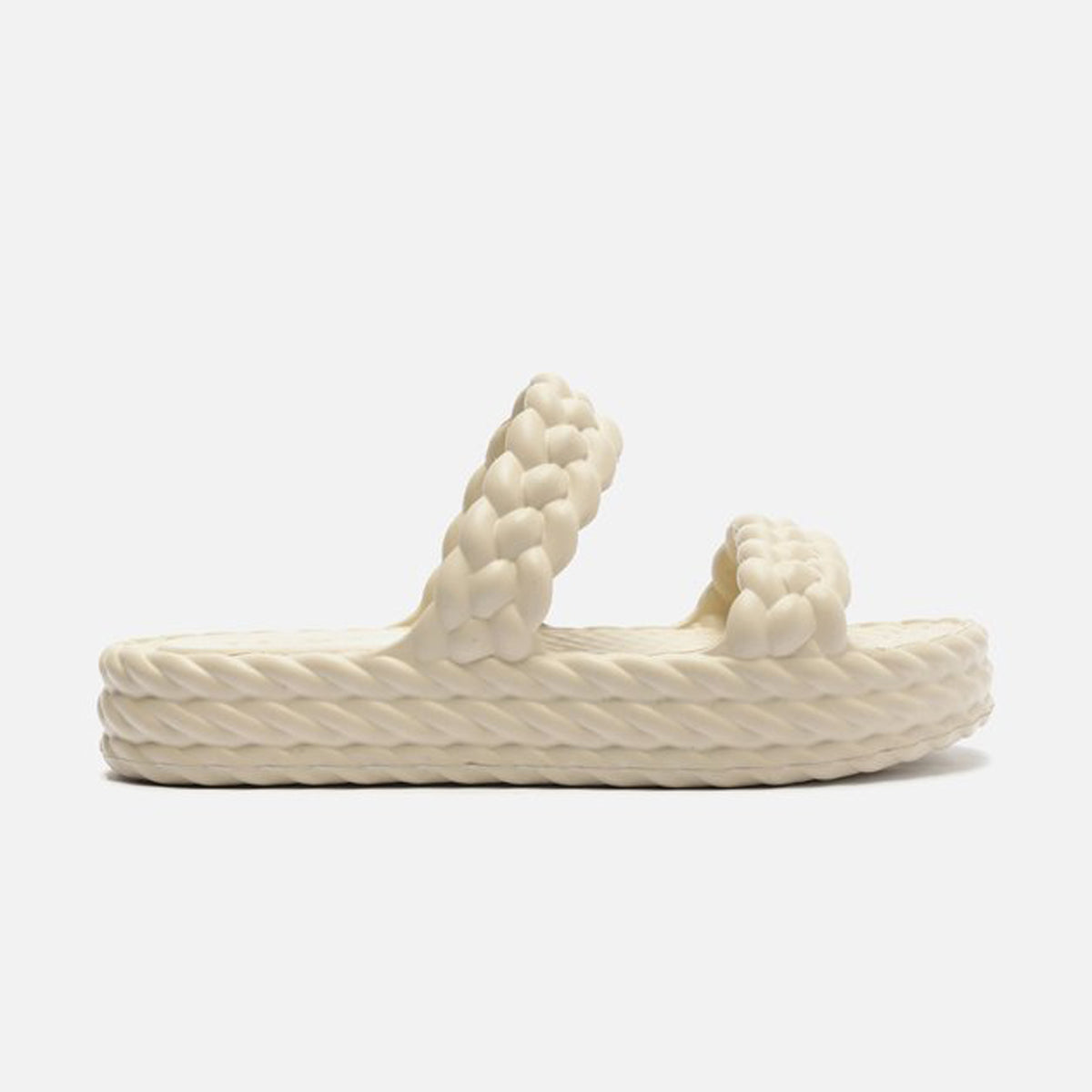 Sandália Feminina BRIZZA ref. BRANCA FLATFORM - VintedoisK