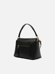 BOLSA TOTE PRETA MÉDIA BOLSO FRONTAL A 50029 0183 0001 AREZZO