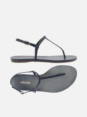 SANDÁLIA RASTEIRA AZUL TIRAS SLIM BÁSICA  A 03274 0012 0236 AREZZO