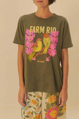 BLUSA T-SHIRT FIT PASSAROS 339964 FARM RIO