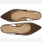 SAPATILHA SLINGBACK BICO FINO MARROM COFFEE C 30029 0182 0124 ANACAPRI