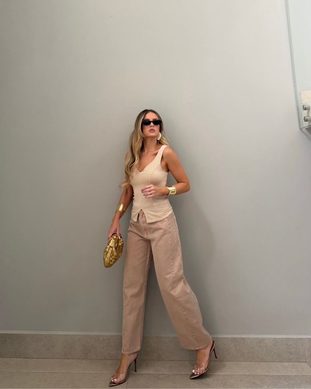 Calça Feminina ALCANCE ref. JEANS BALLOON - VintedoisK