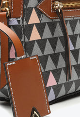BOLSA TIRACOLO MÉDIA TRIANGLE PRETA S 50010 0102 0017 SCHUTZ