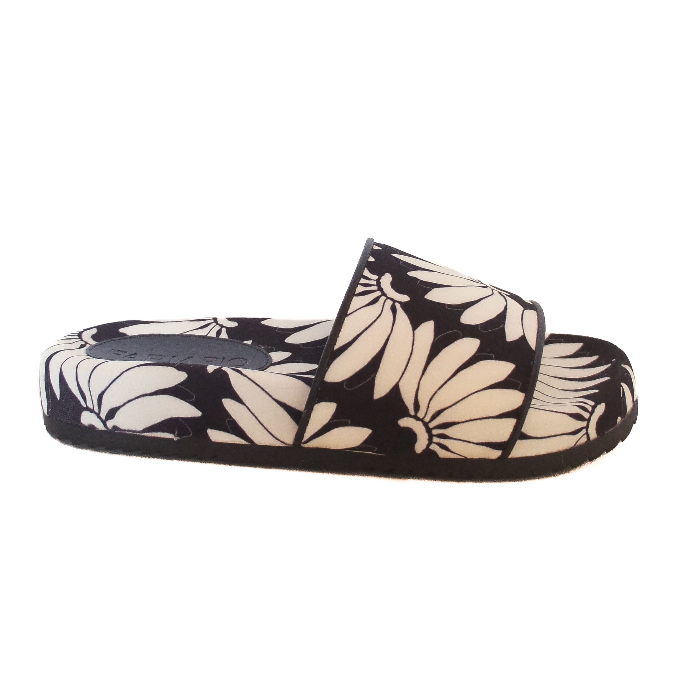 CHINELO SLIDE BANANAS PRETO E BRANCO J 10002 0001 0019 FARM SHOES Imagem secundária do produto