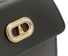 CARTEIRA PEQUENA DIVISÓRIAS ENVELOPE PRETA C 46018 1717 0001 ANACAPRI