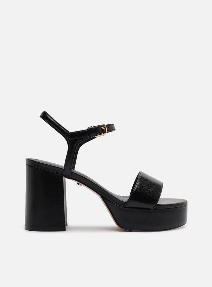 SANDÁLIA PRETA COURO MEIA PATA BÁSICA A 13464 0001 0006 AREZZO