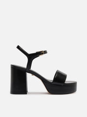 SANDÁLIA PRETA COURO MEIA PATA BÁSICA A 13464 0001 0006 AREZZO