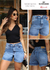 SHORTS JEANS CINT ALTA BARRA NORMAL SHFEM00080 REVANCHE