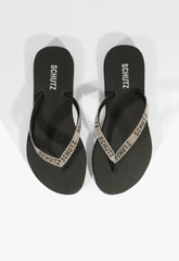 CHINELO PRETO COM TIRAS DE STRASS S 22296 0011 0002 SCHUTZ