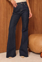 CALÇA JEANS ESCURA FLARE COMFORT 9320C ALCANCE