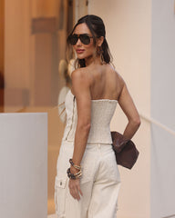 BLUSA TOP JEANS BARRA ASSIMETRICA AVEIA 9755 ALCANCE