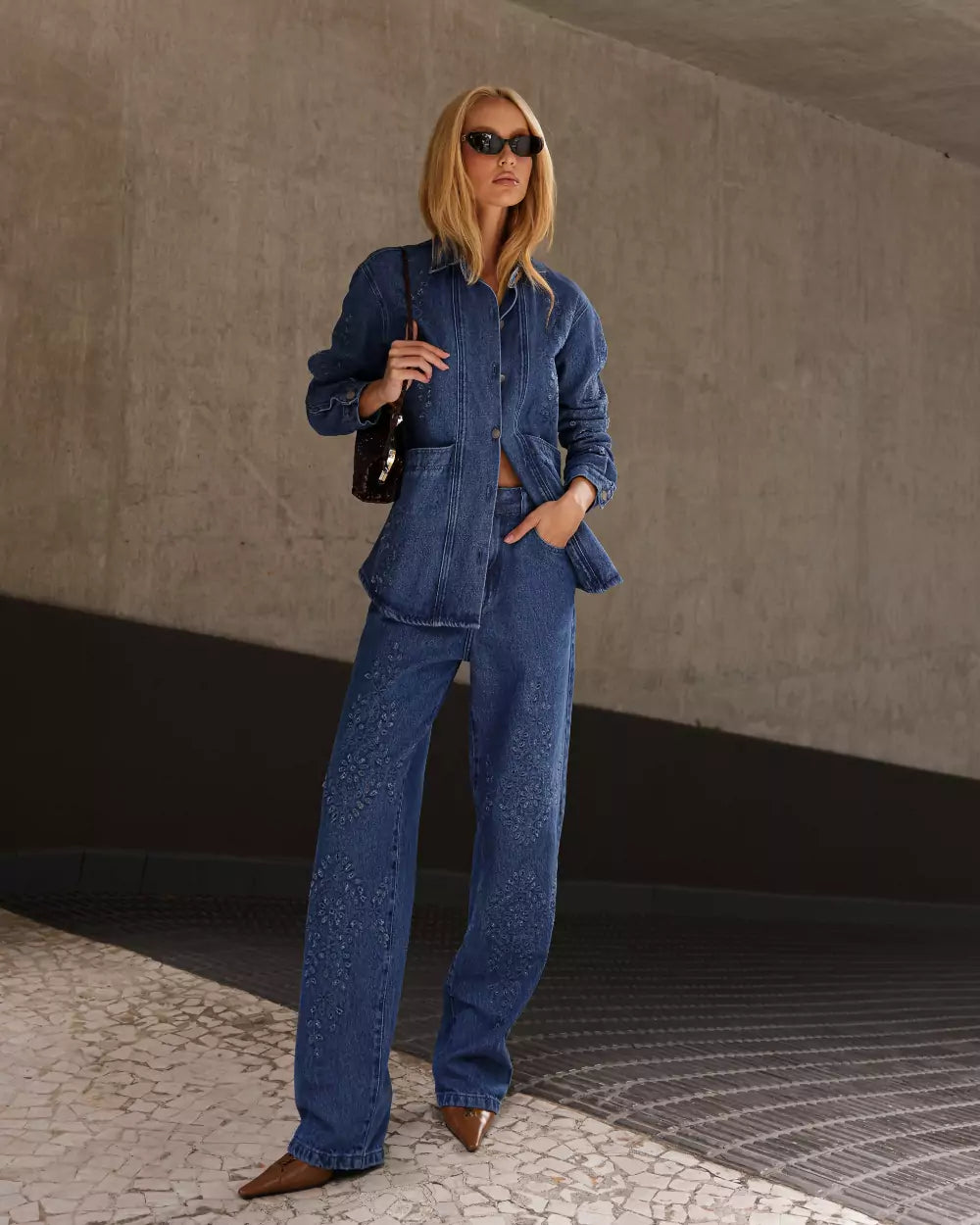 Calça Feminina Alcance ref. JEANS RETA - VintedoisK