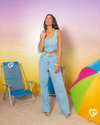 Calça Feminina ALCANCE ref. JEANS CLARA - VintedoisK