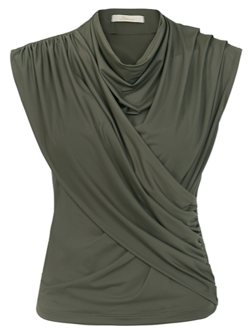 Look completo com blusa Fluidez Begonia rosa Skenn, estilo feminino elegante